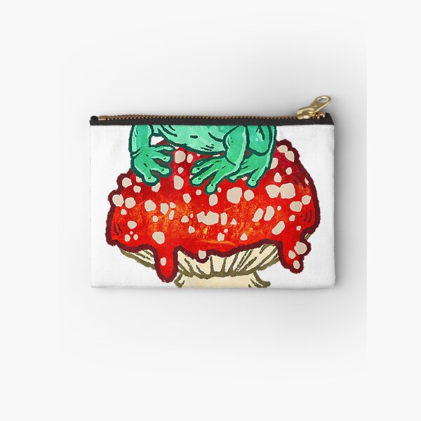 Item preview, Cute Frog Sitting on Red Spotted Mushroom  designed and sold by Earlene2365.