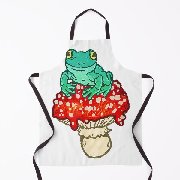 Item preview, Cute Frog Sitting on Red Spotted Mushroom designed and sold by Earlene2365.