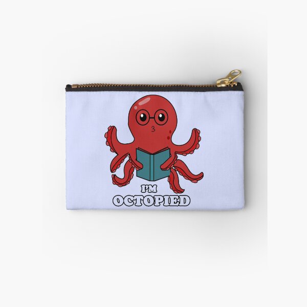 Item preview, I'M  OCTOPIED- FUNNY OCTOPUS READING A BOOK designed and sold by The Bookworm Store.