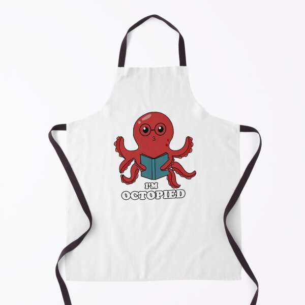Item preview, I'M OCTOPIED- FUNNY OCTOPUS READING A BOOK designed and sold by The Bookworm Store.