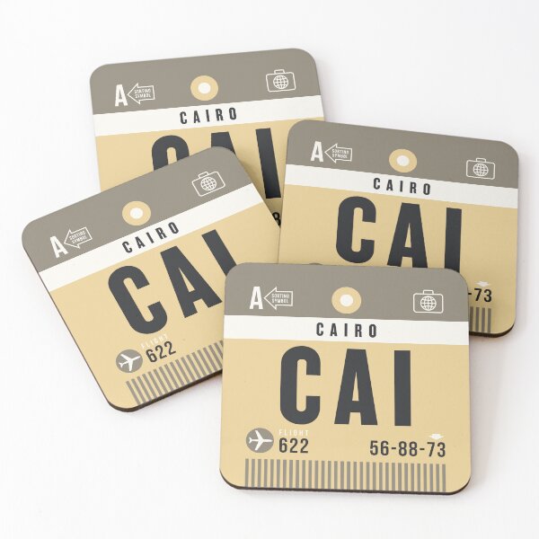 Item preview, Luggage Tag A - CAI Cairo Egypt designed and sold by VoodooCircus.