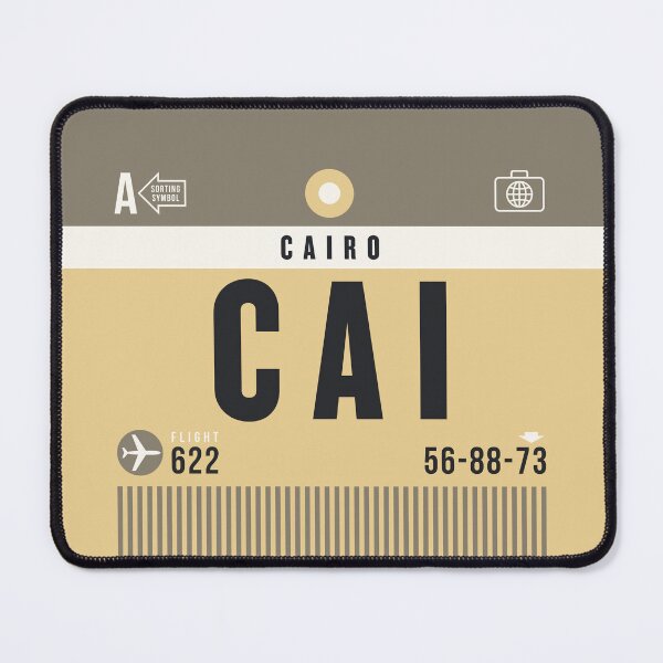 Item preview, Luggage Tag A - CAI Cairo Egypt designed and sold by VoodooCircus.