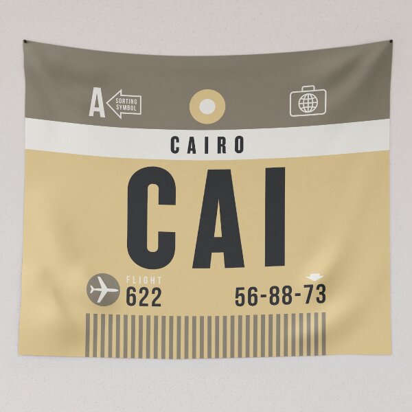 Item preview, Luggage Tag A - CAI Cairo Egypt designed and sold by VoodooCircus.