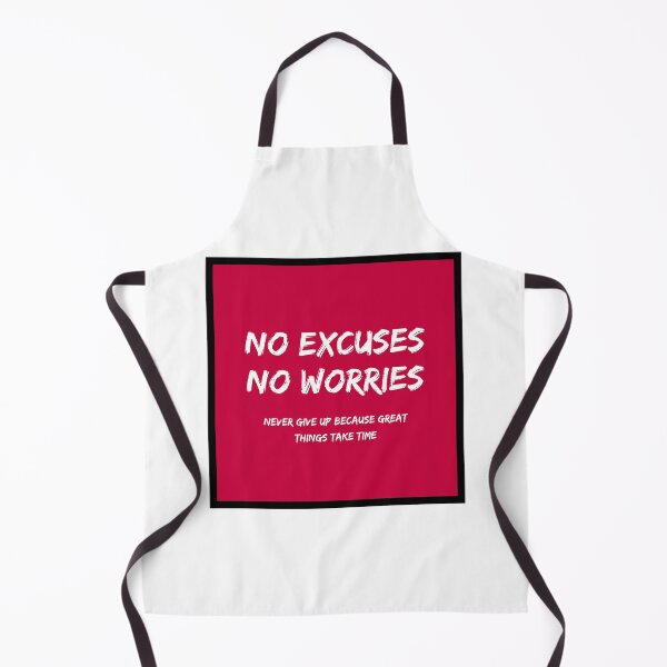 Item preview, No excuses no worries sticker designed and sold by spsahu.