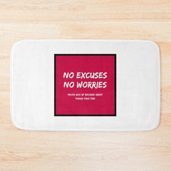 Item preview, No excuses no worries sticker designed and sold by spsahu.