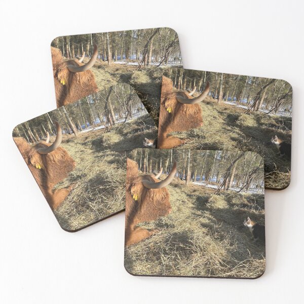 Item preview, Scottish Highland Cattle Cow and cat 3256 designed and sold by SaarelaHighland.