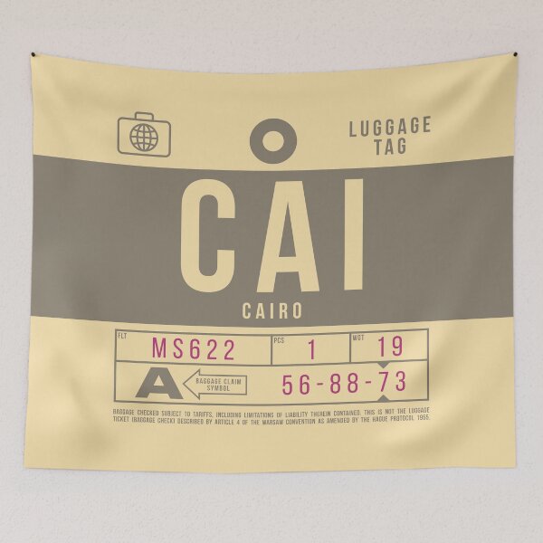 Item preview, Luggage Tag B - CAI Cairo Egypt designed and sold by VoodooCircus.