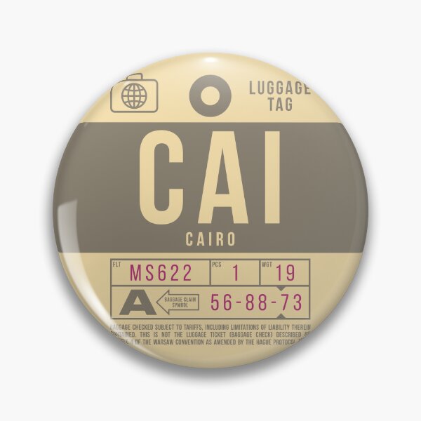 Item preview, Luggage Tag B - CAI Cairo Egypt designed and sold by VoodooCircus.