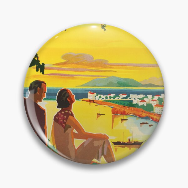 Item preview, Visit GREECE AEDIPSOS 1934 Vintage Travel Poster designed and sold by retroposters.