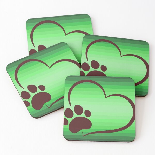 Artikelvorschau, Love your dog green fade gradient by dsrdirect entworfen und verkauft von dsrdirect.