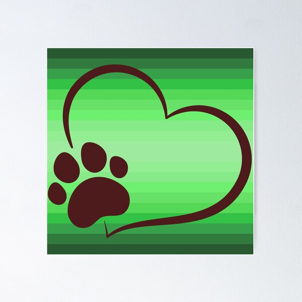 Item preview, Love your dog green fade gradient by dsrdirect designed and sold by dsrdirect.