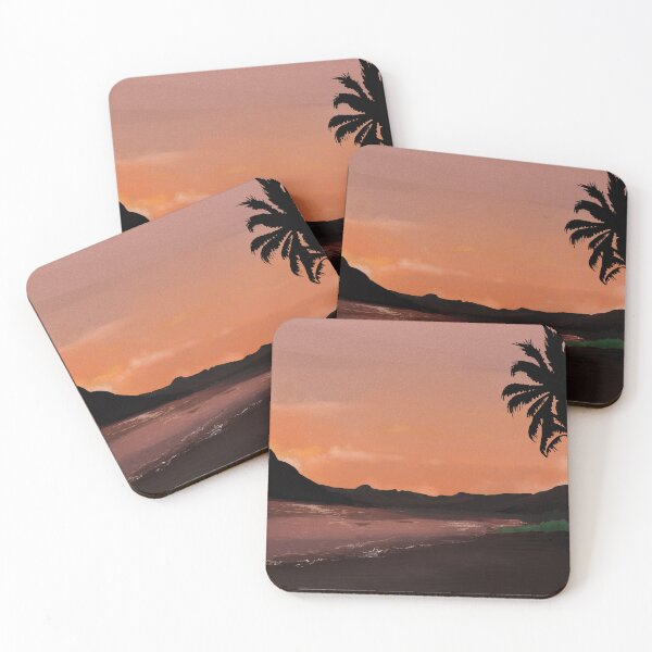 Item preview, Beach Sunset Illustration designed and sold by maulaniism.