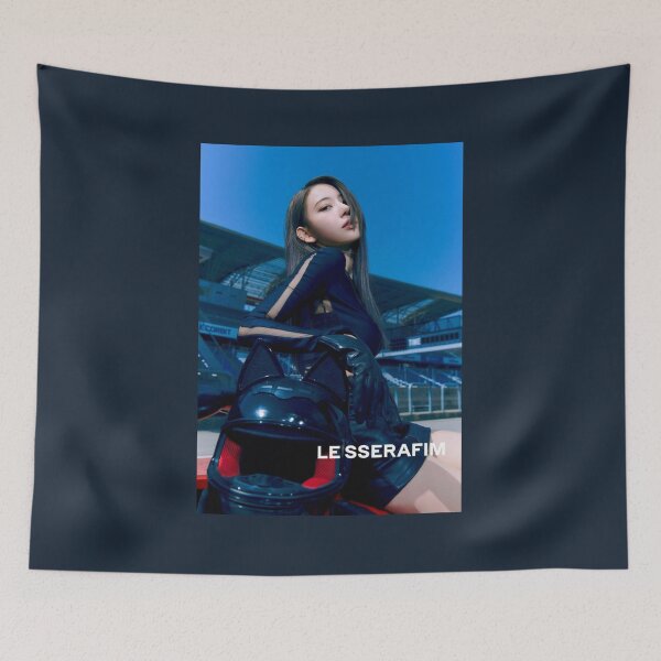 Item preview, SAKURA LE SSERAFIM FEARLESS Teaser Black Petrol designed and sold by JeromeJonguene.