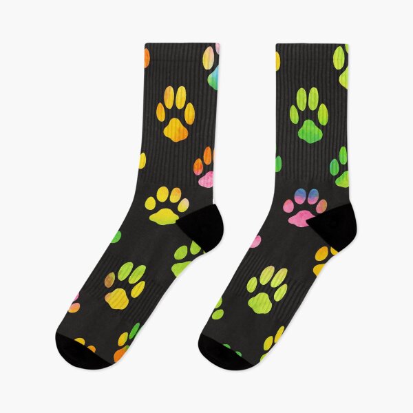 Item preview, Rainbow Gradient Pawprints designed and sold by pugmom4.