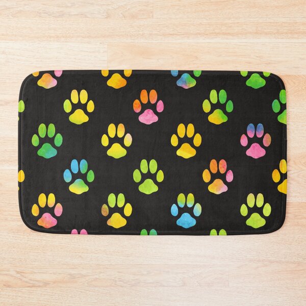 Item preview, Rainbow Gradient Pawprints designed and sold by pugmom4.
