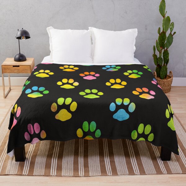 Artikelvorschau, Rainbow Gradient Pawprints entworfen und verkauft von pugmom4.
