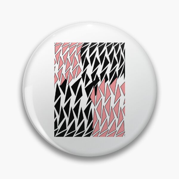 Item preview, Salmon Pink Black Geometric Triangle Pattern designed and sold by JeromeJonguene.