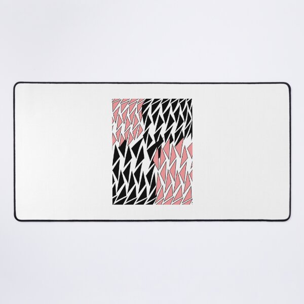 Item preview, Salmon Pink Black Geometric Triangle Pattern designed and sold by JeromeJonguene.
