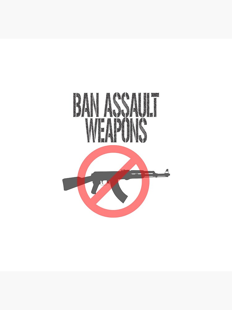 Discover Ban Assault Weapons Pin Button