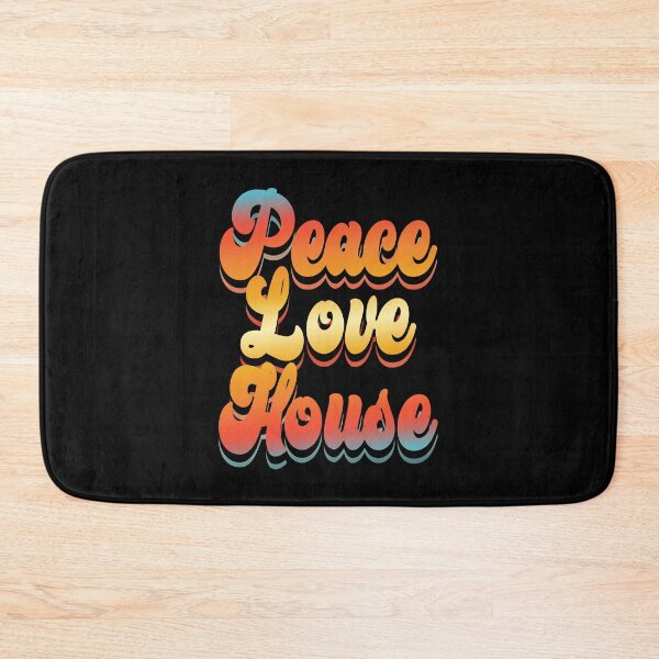 Item preview, Peace Love House (90s Retro Houser Quote - Vintage Nostalgic Look) designed and sold by SassyClassyMe.