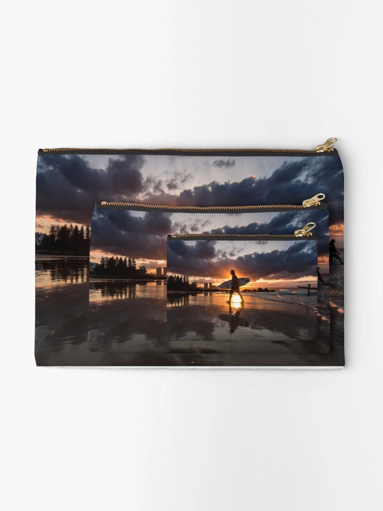 Thumbnail 2 of 4, Zipper Pouch, Snapper Rocks Sunset designed and sold by Derek Byrne.