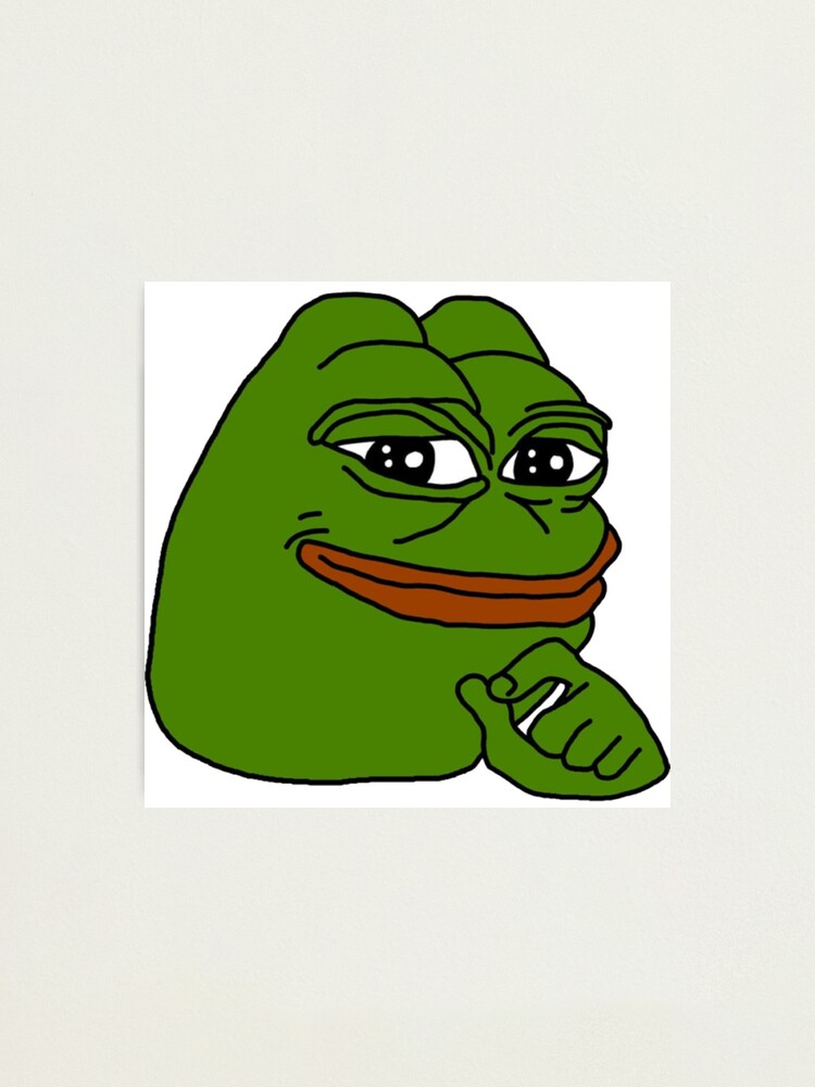  Pepe  The Frog  Happy Photographic Print by 