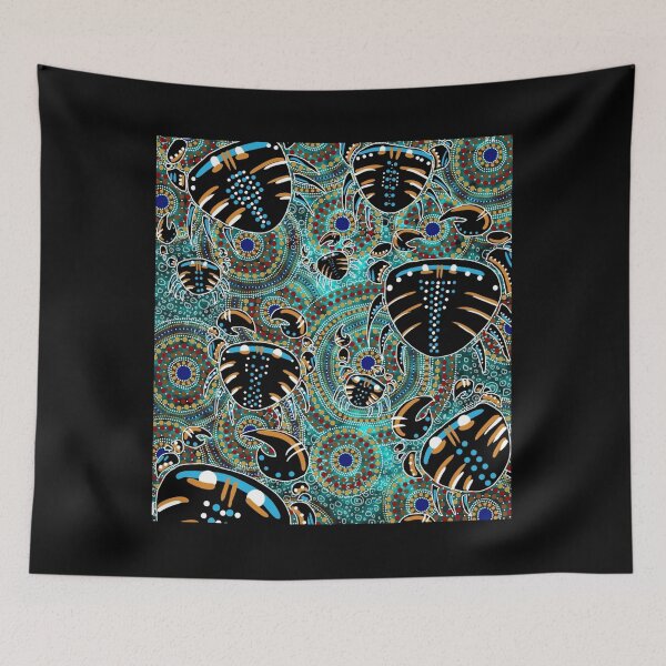 Aperçu de l'œuvre Aboriginal Crab Art Sleeveless Top créée et vendue par jayeshainch.