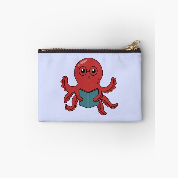 Item preview, FUNNY OCTOPUS READING A BOOK designed and sold by The Bookworm Store.