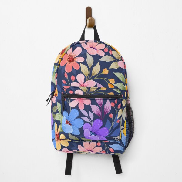 Artikelvorschau, Colorful Hand Draw Flowers Seamless Pattern Cute Tropical Floral Nature Gardens entworfen und verkauft von Zee T-Shirt.