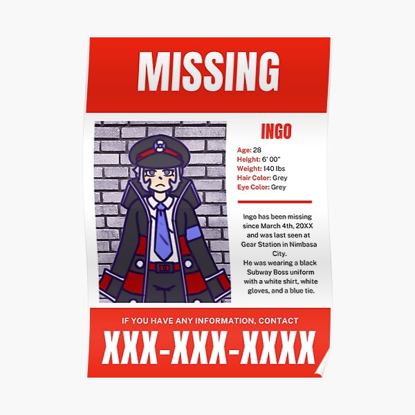 ingo missing poster Poster