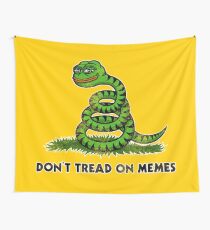 Don't Tread on Memes -Smug Pepe- Wall Tapestry