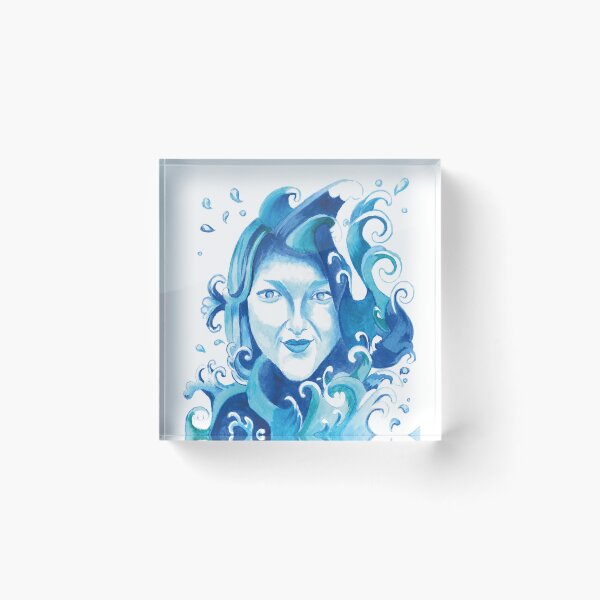 Item preview, Water Nymph Surrounded By Waves designed and sold by JulieSpriddle.