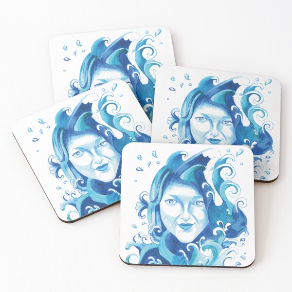 Item preview, Water Nymph Surrounded By Waves designed and sold by JulieSpriddle.