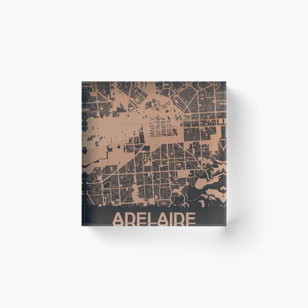 Item preview, Adelaide Map Art Chocolate color Australia designed and sold by EpicMaps.