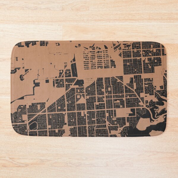 Item preview, Adelaide Map Art Chocolate color Australia designed and sold by EpicMaps.