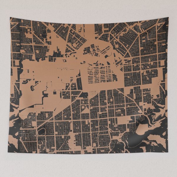 Item preview, Adelaide Map Art Chocolate color Australia designed and sold by EpicMaps.