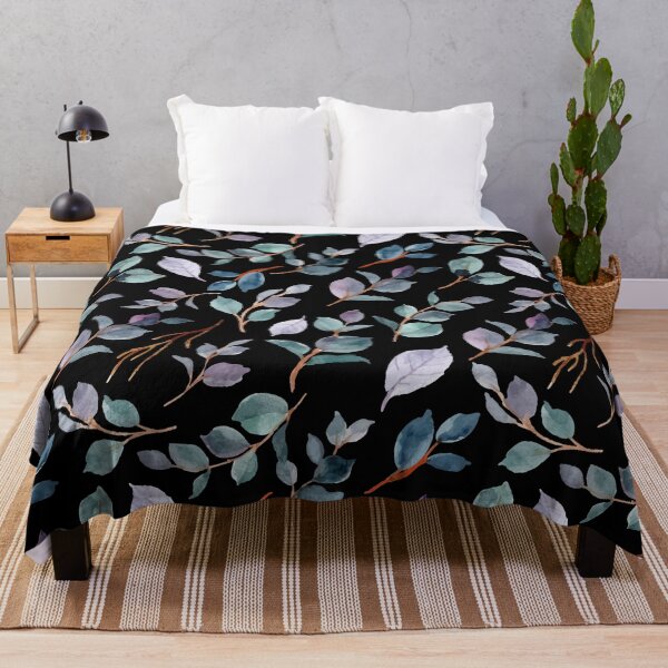 Item preview, Floral blue leaves designed and sold by FGCART.