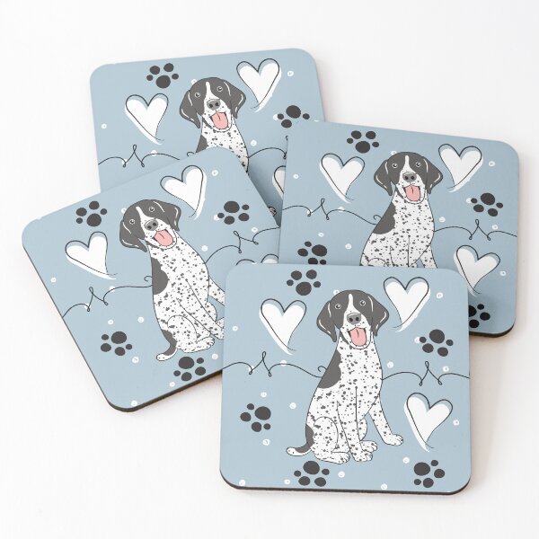 Item preview, LOVE German Shorthaired Pointer GSP - Black and White 1 designed and sold by Lulupainting.