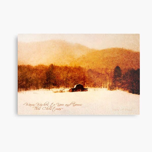 Country Snows Greeting Card Metal Print