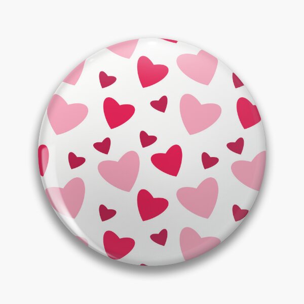 Item preview, Pink Red Hearts Circle Print designed and sold by edwinvisuals.