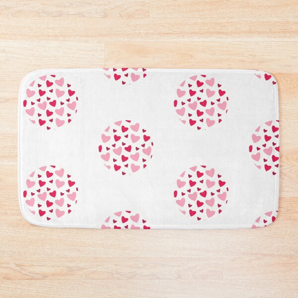 Item preview, Pink Red Hearts Circle Print designed and sold by edwinvisuals.