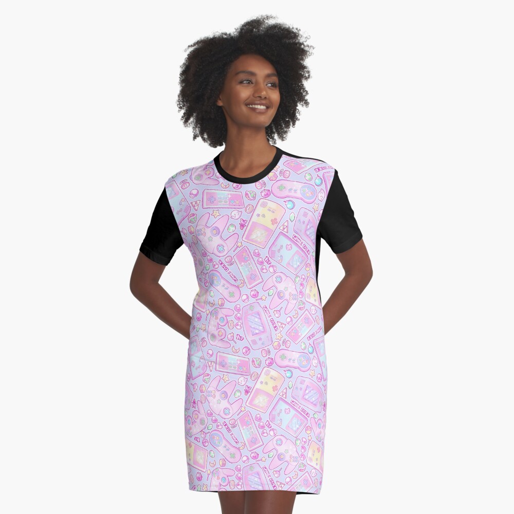 Power Up! Graphic T-Shirt Dress
