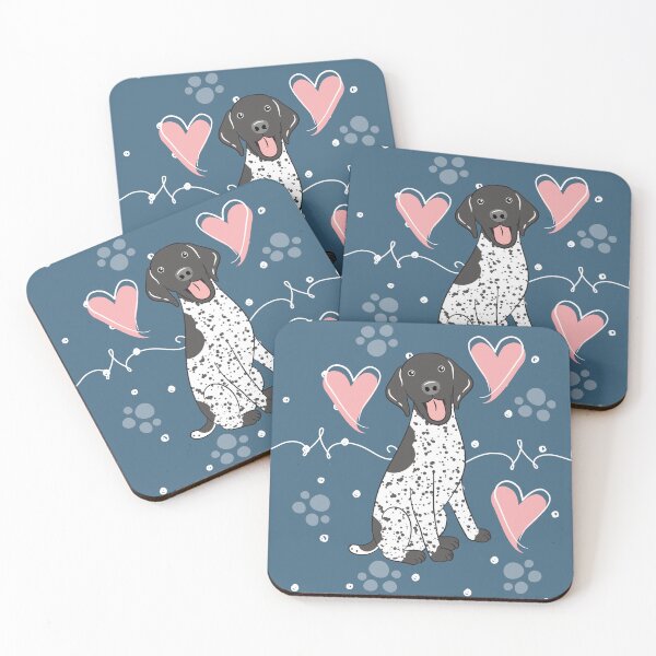 Item preview, LOVE German Shorthaired Pointer GSP - Black and White 2 designed and sold by Lulupainting.