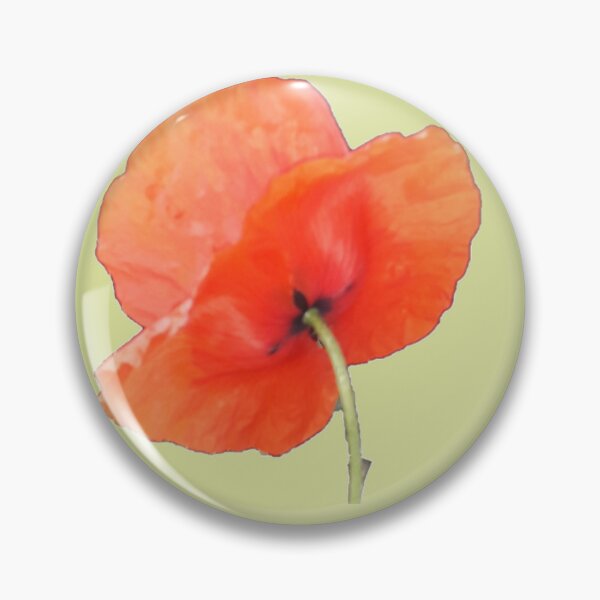 Item preview, poppy with stem back ground light green designed and sold by KABFA Designs.