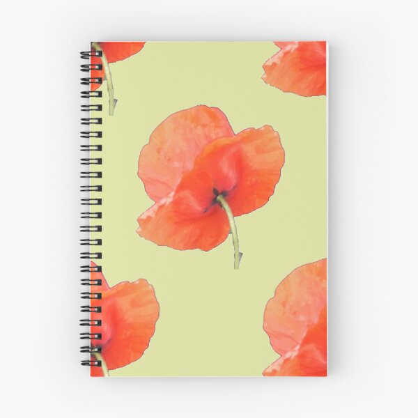 Item preview, poppy with stem back ground light green designed and sold by KABFA Designs.
