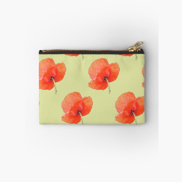 Item preview, poppy with stem back ground light green designed and sold by KABFA Designs.