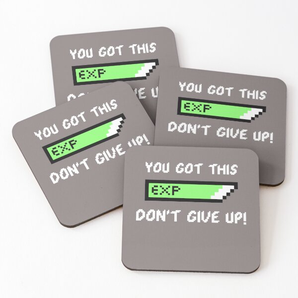 Item preview, Level up; don't give up! - Workout Gaming Design designed and sold by Frame-n-Play.