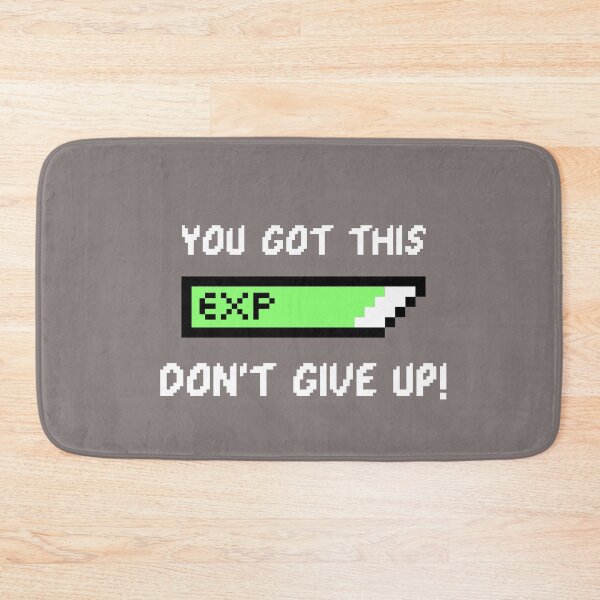 Item preview, Level up; don't give up! - Workout Gaming Design designed and sold by Frame-n-Play.