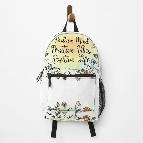 Item preview, Positive mind positive vibes positive life with flowers lovers designed and sold by Get Daily Ai.