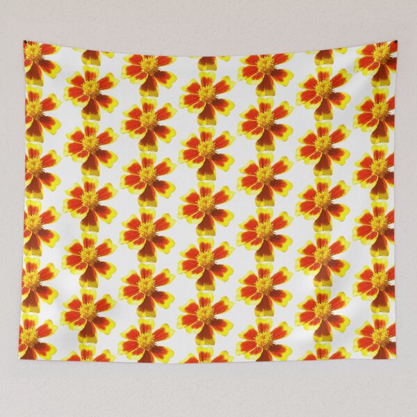 Item preview, KABFA Designs and Volksbolts, Vintage English Country Garden Orange and Yellow Flower Heads, Flowers, flower, designed and sold by KABFA Designs.